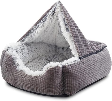 Brand MIXJOY Breed Recommendation Small breeds Special Feature Orthopedic Material Polyester, Suede Product Dimensions 20"L x 19"W x 6"Th Price - $32.99 About this item 【2 in 1 Cave Dog Bed】 1. The three-side-surrounding bolsters can meet your pet's various sleep positions; 2. Raised edges to create a sense of security, and additional high-loft bolster to support your dog's head and neck; #cozy pet bed# Cozy Cave Dog Bed, Cave Dog Bed, Puppy Bed, Bed Luxury, Diy Dog Bed, Puppy Beds, Pet Steps, Covered Dog Bed, Dog Beds For Small Dogs