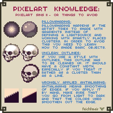 8 Bit Art Pixel, How To Make Pixel Art, Pixel Art Tips, Pixel Tutorial, How To Pixel Art, Pixel Art Reference, Art Knowledge, Piskel Art, Pixel Animation