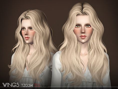 wingssims' WINGS HAIR TS3 TZ0314 F Sims 3 Generations, Sims 2 Hair, Sims 3 Cc Finds, Sims 3 Mods, Tortoise Hair, Sims 4 Cc Skin, Play Sims, Casual Maternity, Sims Hair