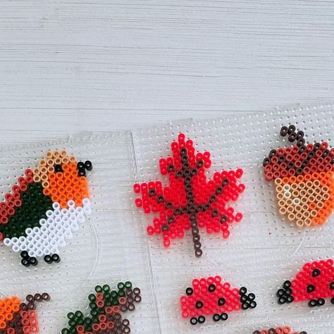 Maple Leaf Perler Beads, Leaf Perler Beads, Autumn Items, Perler Art, A Hedgehog, Fuse Beads, Autumn Colors, Fall Diy, Autumn Activities