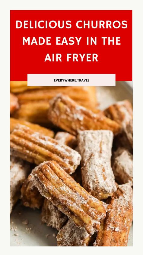 Indulge in the delicious flavors of Spain with this traditional Spanish churros recipe. Crispy on the outside, fluffy on the inside, these churros are a true delight! Learn how to make these irresistible treats right in your own kitchen with our easy-to-follow air fried churros recipe. Perfectly golden and perfectly delicious every time, thanks to your air fryer! Air Fried Churros, Fried Churros Recipe, Spanish Churros Recipe, Spanish Dessert Recipes, Spanish Dessert, Authentic Spanish Recipes, Spanish Churros, Easy Spanish Recipes, Traditional Spanish Recipes