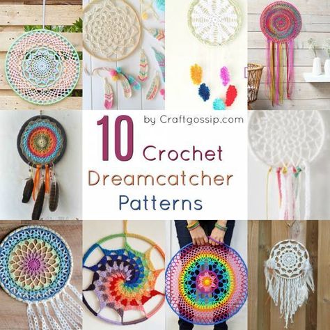 These Crochet Patterns are all for DIY Dreamcatchers. All of these crochet patterns are free at the time of writing this article. You can link directly to the full free crochet pattern and tutorial… Dreamcatcher Patterns, Crochet Dreamcatcher Pattern Free, Crochet Dreamcatcher Pattern, Crochet Dream Catcher, Crochet Baby Mobiles, Dream Catcher Patterns, Crochet Feather, Crochet Dreamcatcher, Crochet Mandala Pattern