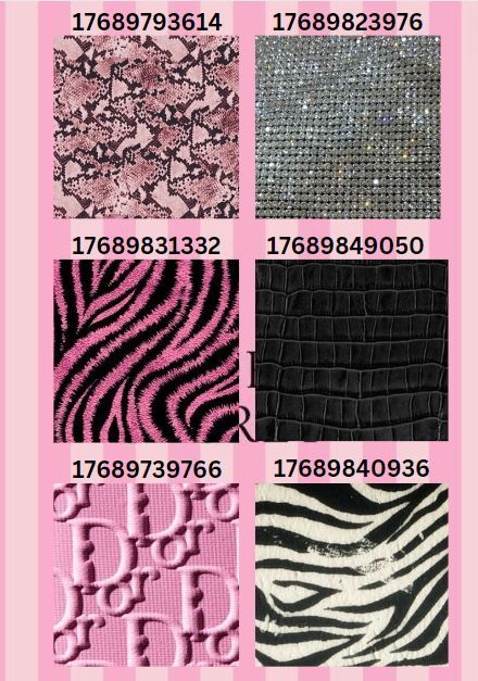 Decal Id For Royale High, Royals High Decal Id, Roblox Fabric Decal, Royal High Journal Ideas Y2k, Pink Decals Royale High, Cute Decals For Royale High, Royale High Pink Decals, Royal High Decals Clothes, Decal Id Royale High