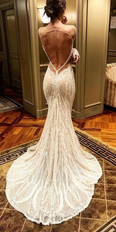 Wedding Dress Tea Length, Trumpet Wedding Gown, Knee Length Prom Dress, Gaun Fashion, Wedding Dresses 2018, Cheap Evening Dresses, Mermaid Wedding Dresses, Back Wedding Dress, Lace Wedding Dress Vintage