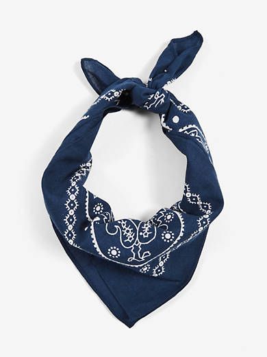 The multipurpose tool of accessories. Wear this Paisley Bandana as a headscarf, armband, or necktie.A classic paisley bandanaCrafted from 100% cottonCrafted from 100% cotton Bandana Crafts, Bandana Colors, Blue Bandana, Paisley Bandana, Multipurpose Tools, Cotton Crafts, Blue Paisley, Head Scarf, Cotton Style