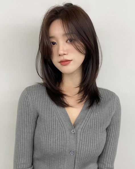 5 Agelessly Chic and Universally Flattering Straight Hairstyles Check more at https://meo.tips/beauty/5-agelessly-chic-and-universally-flattering-straight-hairstyles/ Should Length Hair Styles, Shortish Hair, Haircuts For Medium Length Hair, Hair Style Korea, Hair Inspiration Long, Layered Haircuts For Medium Hair, Korean Hair, Asian Short Hair, Hairstyles For Layered Hair