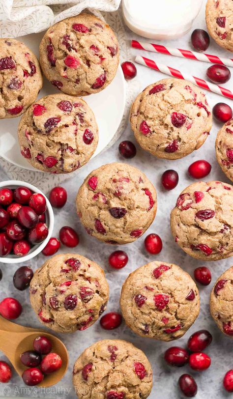 Banana Cranberry Muffins, Summer Bread, Low Carb Thanksgiving, Shrimp Healthy, Muffins Blueberry, Quick Breakfasts, Recipes Shrimp, Cranberry Orange Muffins, Orange Muffins