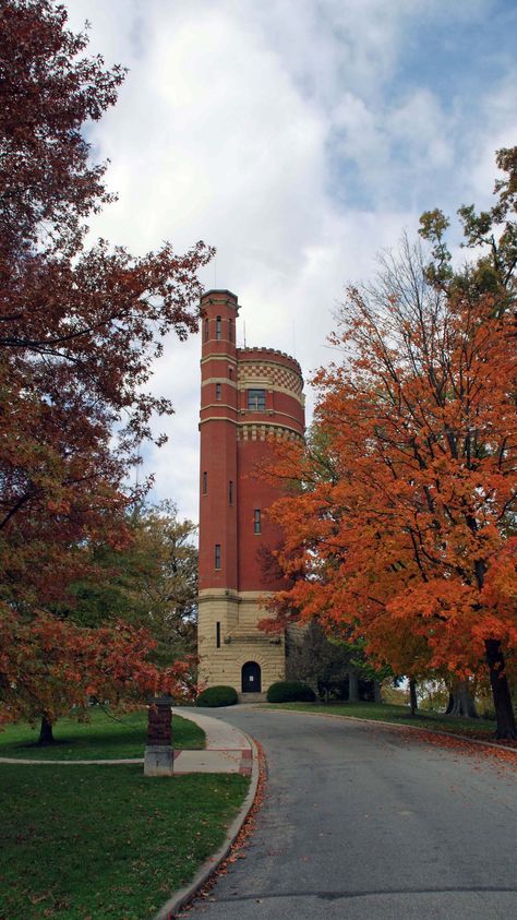 Eden Park in Cincinnati Covington Ky, Downtown Cincinnati, Eden Park, Ohio Travel, Water Towers, Watch Tower, Cincinnati Ohio, Water Tower, In The Fall