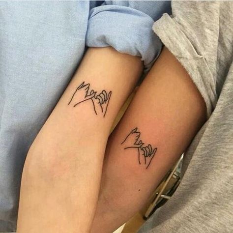 Matching Friendship Tattoos, Small Best Friend Tattoos, Small Wave Tattoo, Promise Tattoo, Matching Friend Tattoos, Small Matching Tattoos, Tattoo Placements, Matching Best Friend Tattoos, Female Tattoos