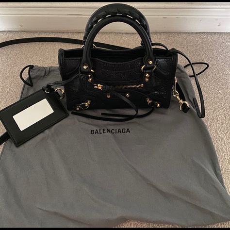 Authentic Balenciaga mini bag Balenciaga City Bag Mini, Balenciaga Mini Bag, Balenciaga Mini City Bag, Balenciaga Mini City, City Tote Bag, Balenciaga Handbags, Mini Classic, Neo Classic, In The Bag