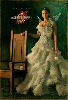 Hunger Games Poster, Jennifer Lawrence Hunger Games, Megan Boone, The Hunger Games Catching Fire, Hunger Games Katniss, Wedding Dress Costume, Fire Movie, Romancing The Stone, Luxury Brides