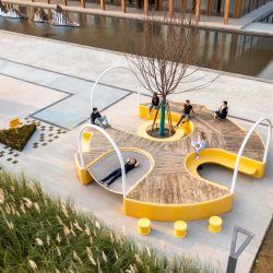 Public Open Space Urban Design, Fun Outdoor Furniture, Outdoor Public Space Design, Urban Furniture Design Concept, Urban Architecture Public Spaces, Urban Landscape Design Public Spaces, Urban Design Furniture, Public Space Architecture, Public Park Design