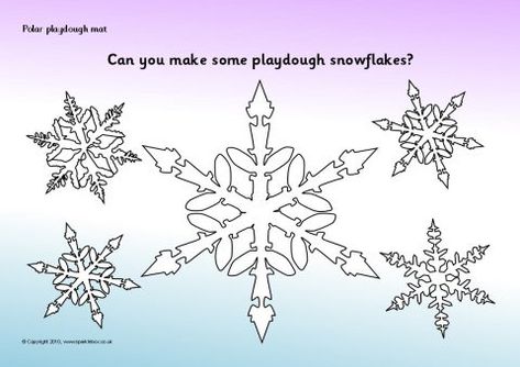 Polar Playdough Mats (SB3322) - SparkleBox Make Snowflakes, Steam Ideas, Playdough Mats, Free Teaching Resources, Page Borders, Word Templates, Microsoft Word Templates, Jpg Images, Word Template