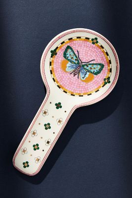 Garden Tile Spoon Rest | Anthropologie UK Deco Pastel, Sidewalk Cafe, Garden Tiles, Bathroom Accents, Anthropologie Home, Beautiful Bathrooms, Dream House Decor, Spoon Rest, Hostess Gifts