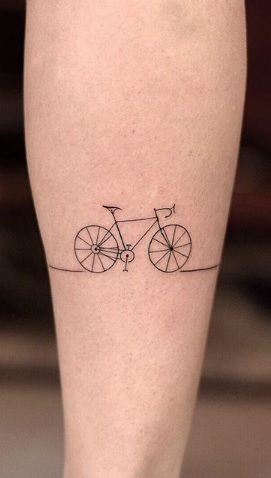 Road Bike Tattoo Ideas, Fine Line Bike Tattoo, Bicycle Tattoo For Women, Bycicle Tatoos, Road Bike Tattoo, Biking Tattoo, Bicycle Tattoo Ideas, Cycling Tattoo Bicycles, Bike Tattoo Ideas