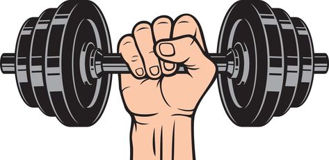 Barbell Illustration, Holding Dumbbell, Muscular Arm, Draw Hands, Person Drawing, Frame Floral, Sport Design, Hand Holding