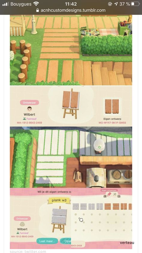 Animal Crossing Design Codes Floor Wood, Animal Crossing Planks Code, Boardwalk Path Animal Crossing, Wood Planks Anch, Animal Crossing White Wood Path, Acnh Boardwalk Path Code, Acnh Paths Designs White, Acnh Sand Codes, Animal Crossing Wood Floor