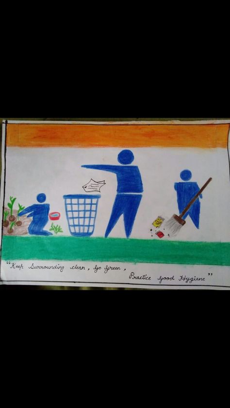 Drawing by Blessy ❤😇 Swachh Bharat, Drawings, Movie Posters, Art, Film Posters