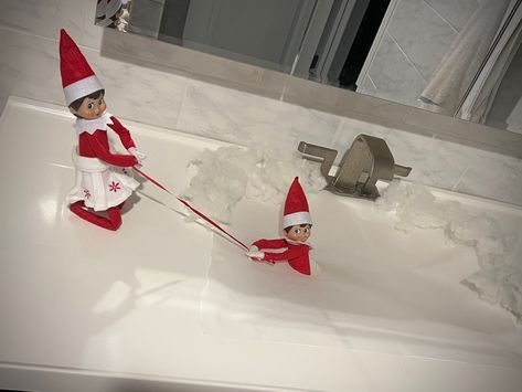 Elf Falling Through Ice, Falling Through Ice, Elf Shenanigans, Elf Shelf, Xmas Elf, Shelf Ideas, Holly Jolly, The Elf, On The Shelf