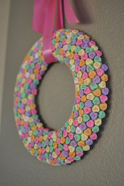 I’m always one to have a festive wreath on my door, even though I normally save the big decorating for the Winter holidays. A wreath is a super simple way to get in the season- no matter what time of year. It’s also a great way to try your hand at crafting! I’ve rounded upContinue Reading... 4h Activities, Heart Wreath Diy, Valentines Designs, Couronne Diy, Valentines Wreaths, Valentines Door, Saint Valentin Diy, Diy Valentines Day Wreath, Conversation Hearts Candy