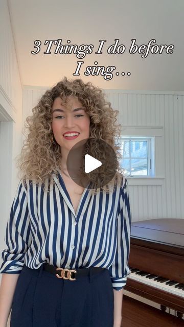 66K views · 7.1K likes | Addie Peretti on Instagram: "I always start with these 3 exercises before I ever sing a note! These are just a few of the things you can do to warm up and train your body for singing that DON’T even involve actually singing. There’s so much more that goes into singing than just the “sound” that we make. These 3 exercises are a good place to start.  Happy singing!   #singing #exercises #vocaltraining #voiceteacher #voiceteachersofinstagram #voicelessons #breathwork #warmups" Vocal Warmups Singing, Singing Warm Ups, Vocal Warmups, Singing Exercises, Vocal Training, Voice Teacher, Body Sweat, Singing Competitions, Singing Tips