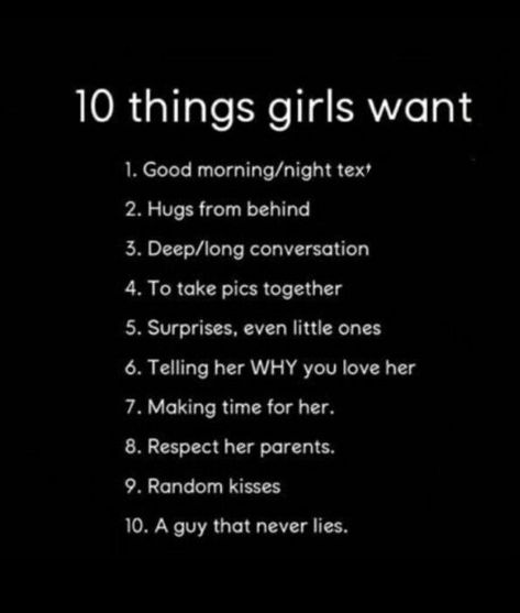 10 things girls want Romantic Sayings, Flirty Questions, Relationship Pics, Breakup Playlist, Happy Birthday Quotes For Friends, Good Relationship Quotes, True Feelings Quotes, Real Friendship Quotes, Dear Self Quotes