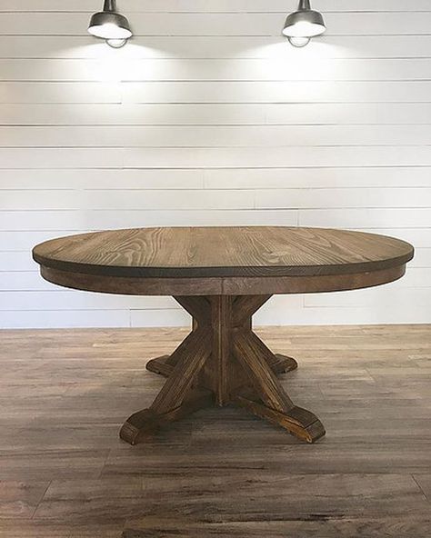 Beam Table, Dining Table Round, Farmhouse Kitchen Tables, Hawaiian Decor, Wood Rustic, Table Round, Industrial Table, Farmhouse Dining Table, Post And Beam