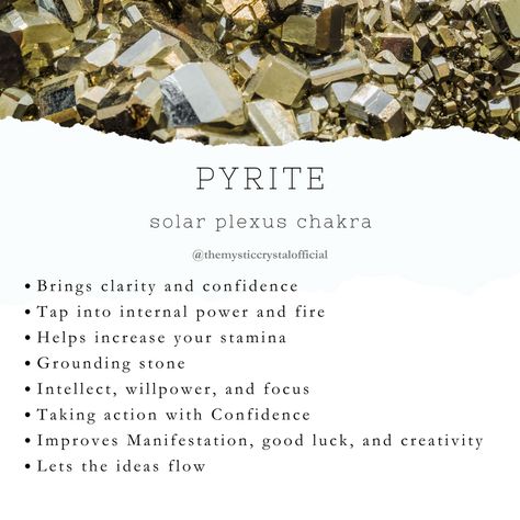 Pyrite Meaning - Mystic Crystal Dream Pyrite Crystal Meaning, Pyrite Meaning, Crystals Book, Authenticity Quotes, Rock Identification, Pyrite Stone, Natural Philosophy, Witch Spell Book, Crystals Healing Properties