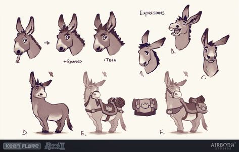 Cute Donkey Drawing Art, Donkey Drawing, Principles Of Animation, Cute Donkey, Happy Paintings, Animal Sketches, Donkeys, 3d Artist, Character Design References