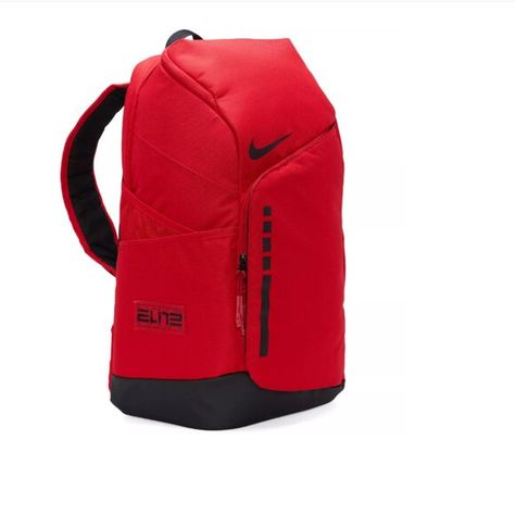 Best Offer! Nike Hoops Elite University Red/Black/Blck Color  Backpack (32L) - N Nike Elite Bag, Nike Elite Backpack, Fluffy Backpack, Elite Backpack, Nike Handbags, Hoop Games, Nike Backpack, Nike Sportswear Women, Gear Organizer