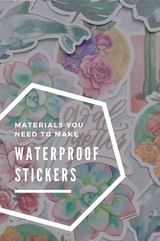 Printing Stickers At Home, Sticker Material, Vinyl T Shirts Ideas, Vinyl Stickers Diy, Diy Vinyl Stickers, Cricut Vinyl Stickers, Waterproof Vinyl Stickers, Diy Cricut Stickers, Cricut Maker Stickers