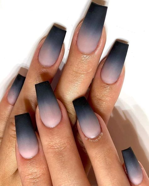 Orange Ombre Nails, Black Ombre Nails, Wedding Acrylic Nails, Red Ombre Nails, Purple Ombre Nails, Coffin Nails Ombre, Blue Ombre Nails, Nails Styles, Wedding Acrylic