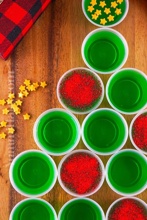 Get into the holiday spirit with festive Christmas Jello Shots! These shots are fun and easy to make. Perfect for holiday parties.