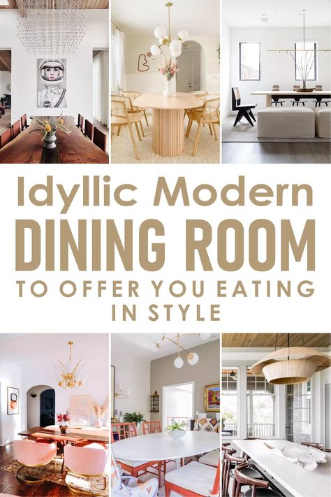 The dining room can be the crown jewel of your home. Therefore, you must have great ideas to decorate and design your dining room. #moderndiningroomdecorideas #diningroomdecorideas Monochrome Dining Room, Decor Types, Dining Room Decor Modern, Minimalist Dining Room, Ceiling Treatments, Eat Together, Contemporary Room, Eclectic Art, The Dining Room