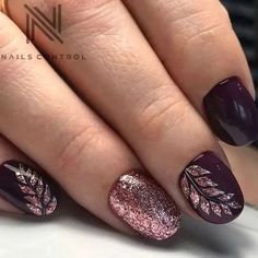 Burgundy Nails, Thanksgiving Nails, Gel Nail Designs, Luxury Nails, Heart Nails, Fall Nail Designs, Fancy Nails, Manicure E Pedicure, Gorgeous Nails