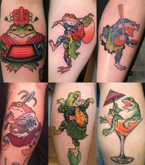 Cool Frog, Traditional Japanese Tattoo Flash, Japanese Frog, Frog Tattoo, Princess Tattoo, Frog Tattoos, Traditional Japanese Tattoos, Asian Tattoos, Japan Tattoo