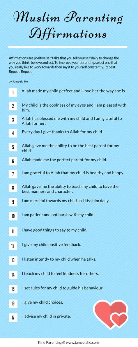 ILMA Education: Muslim Parenting Affirmations Infographic Muslim Affirmations, Muslim Apps, Islamic Affirmations, Islamic Parenting, Parenting Affirmations, Morning Gratitude Affirmation, Muslim Parenting, Islam Dua, Islamic Books For Kids