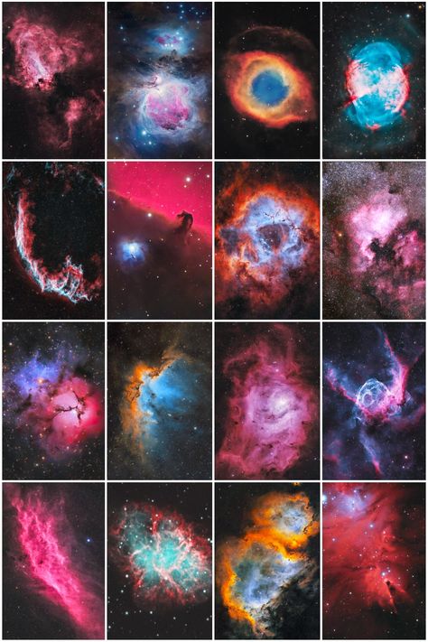 Examples of Nebulae in the night sky Horsehead Nebula, Planetary Nebula, Eagle Nebula, Nebula Space, Space Nebula, Planetary System, Neutron Star, Red Giant, Nebulas