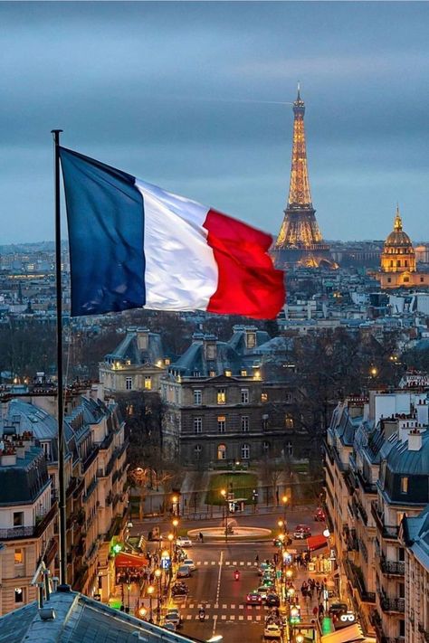 Paris Flag, Paris Vibe, Paris Living, Paris France Eiffel Tower, France Country, Romantic Paris, France Flag, Parisian Life, Famous Buildings