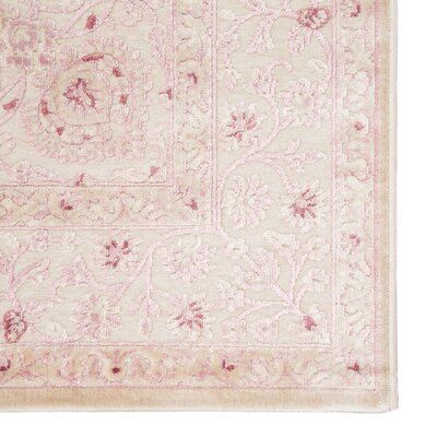 Fleur De Lis Living McCulloch Oriental Pink/White Area Rug | Wayfair Jaipur Rugs, Rug Guide, Jaipur Living, Lulu And Georgia, Cream Area Rug, Rug Direct, Pink Area Rug, Nursery Rugs