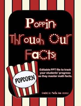 {Poppin' Through Our Math Facts} Hollywood/Movie-Themed Mastery Tracker - Martha Sosa - TeachersPayTeachers.com Popcorn Theme Classroom, Star Themed Classroom, Hollywood Classroom, Hollywood Theme Classroom, Theatre Classroom, Math Operations, 4th Grade Writing, Hollywood Theme, Ela Classroom