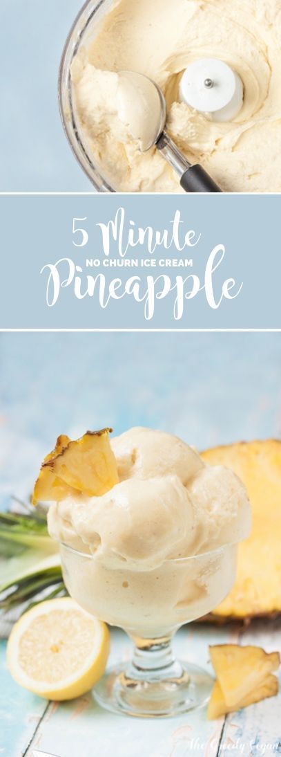 This delicious no-churn pineapple ice cream is made with only three ingredients. It contains no added sugars and is made in a few minutes. Fruit Desserts Healthy, Pineapple Ice Cream, Weight Watcher Desserts, Healthy Fruit Desserts, Desserts Healthy, Keto Ice Cream, Low Carb Dessert, No Churn Ice Cream, Homemade Ice