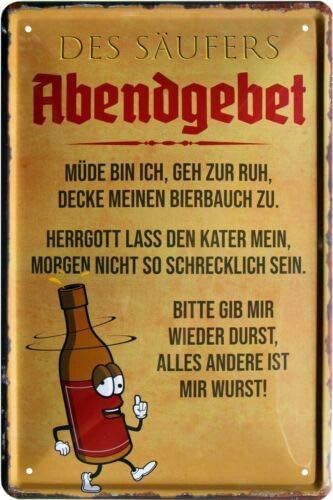 Abendgebet des Säufers. Bier Trinkspruch 20x30 cm Blechschild 664: Amazon.de: Küche & Haushalt Sparkling Wine Drinks, Evening Prayer, Smart Quotes, Name Day, Air Conditioning System, Love Letters, Tequila, Vintage Design, Balayage