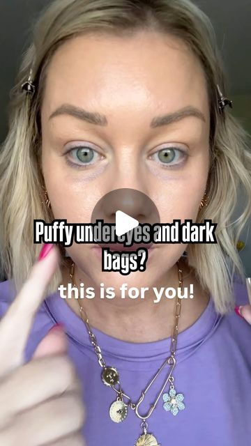 Kaila Gibson • Beauty on a Budget | Affordable Fashion on Instagram: "👀Do you deal with puffy undereyes and that dark U-shape under the eyes?👀

Try this and see if it helps!

(Shout out to @ericataylor2347 for the original idea to enhance the eye bags for demonstration!🫶🏼)

#undereyes #concealer #concealertutorial #makeuptutorial #makeuptransformation #mature #matureeyes" Hide Eye Bags With Makeup, How To Hide Eye Bags With Makeup, Puffy Eye Makeup, How To Conceal Under Eye Bags, Puffy Eyes Makeup, Malar Bags, Beauty On A Budget, Under Eye Makeup, Under Eye Puffiness