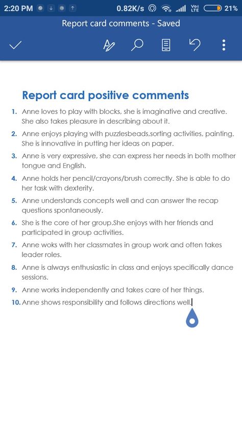 Ecced#report comments# positive# annual report Reportcard Comments For Kindergarten, Comments For Kindergarten Report Cards, Positive Remarks For Report Cards For Kindergarten, Teachers Remarks For Report Card, Report Comments For Teachers, Teacher Report Card Comments, Teachers Comments For Students, Report Cards For Preschool, Comments For Preschool Progress Reports