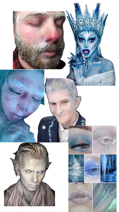 Jack Frost Makeup, Frost Makeup, Creative Eye Makeup, Creative Eye, Jack Frost, Makeup Looks, Eye Makeup, Makeup, Christmas