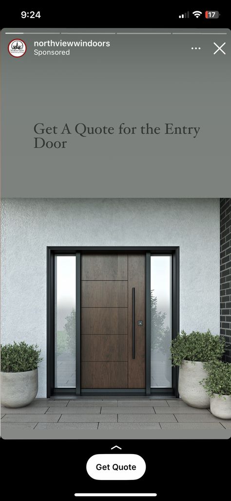 Big Front Door, Statement Front Door, Front Door Black, Black Houses, Door Black, Front Door Entrance, Door Ideas, Black Exterior, Entrance Doors