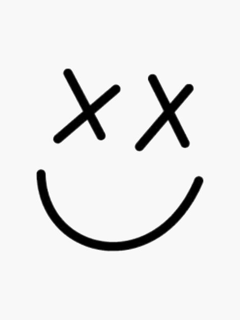 X Eye Smiley Face Tattoo, Smiley Face Tattoo X Eyes, Louis Smiley Face Tattoo, X Smiley Face Tattoo, Smiley Face With X Eyes Tattoo, X Eyes Smiley Face Nails, Smiley Face X Eyes, Emoji Tattoo Ideas, X Eyes Smiley Face Tattoo