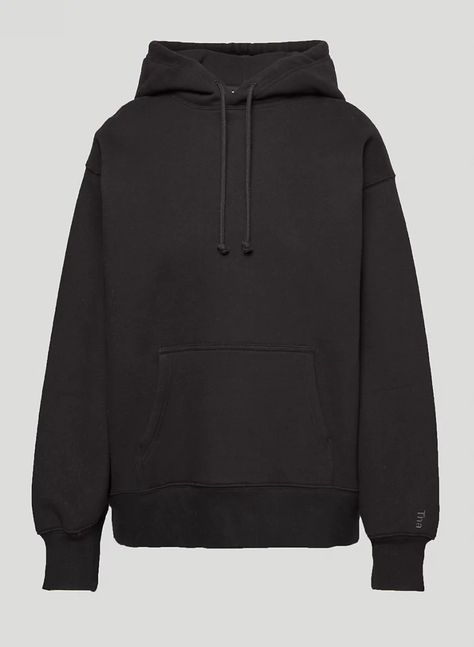 Tna Cozy Fleece Boyfriend Hoodie - Black Aritzia Boyfriend Hoodie, Aritzia Hoodie, Matching Sweats, Boyfriend Hoodie, Hoodie Oversize, Free Jeans, Oversized Pullover, Cool Hoodies, Menswear Inspired