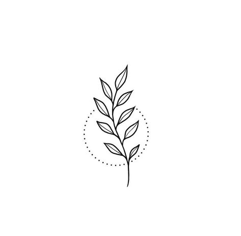 Easy Plant Tattoo, Minimalistic Plant Tattoo, Plant Tattoos Simple, Minimal Plant Tattoo, Minimalist Plant Tattoo, Simple Plant Tattoo, Easy Line Tattoos, Small Plant Tattoo, Fineline Tattoo Minimalist